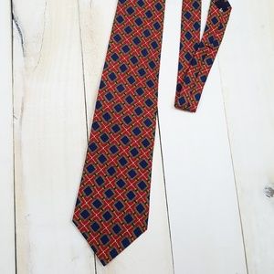Mens Burberrys Tie Made in USA Vintage Classic